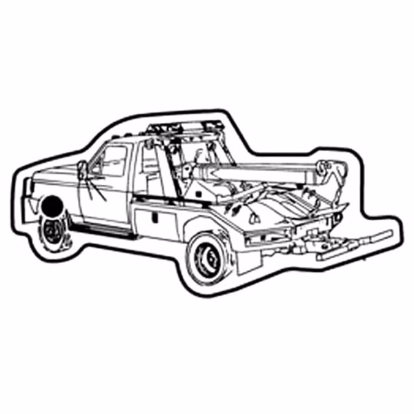 Tow Truck 6 Key Tag - Spot Color