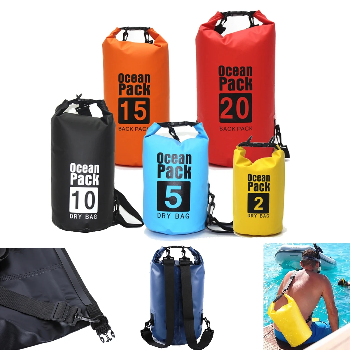 Outdoors Activities Waterproof Dry Bag 5L 1