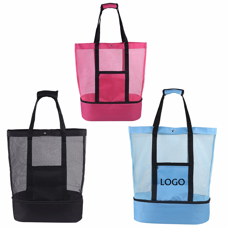 Double Mesh Beach Travel Tote Bag
