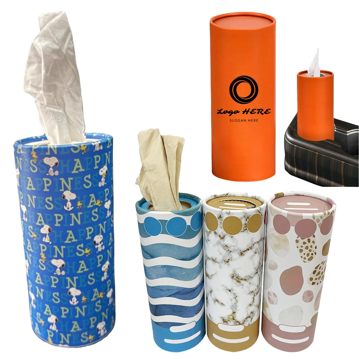 Daily Cylinder Car Tissues Box 1