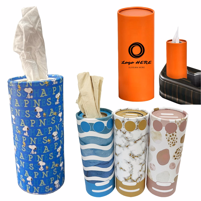 Daily Cylinder Car Tissues Box