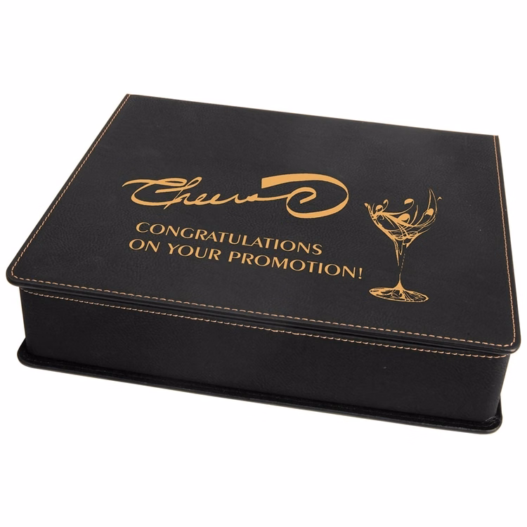 Black Leatherette 5-Piece Wine Tool Set