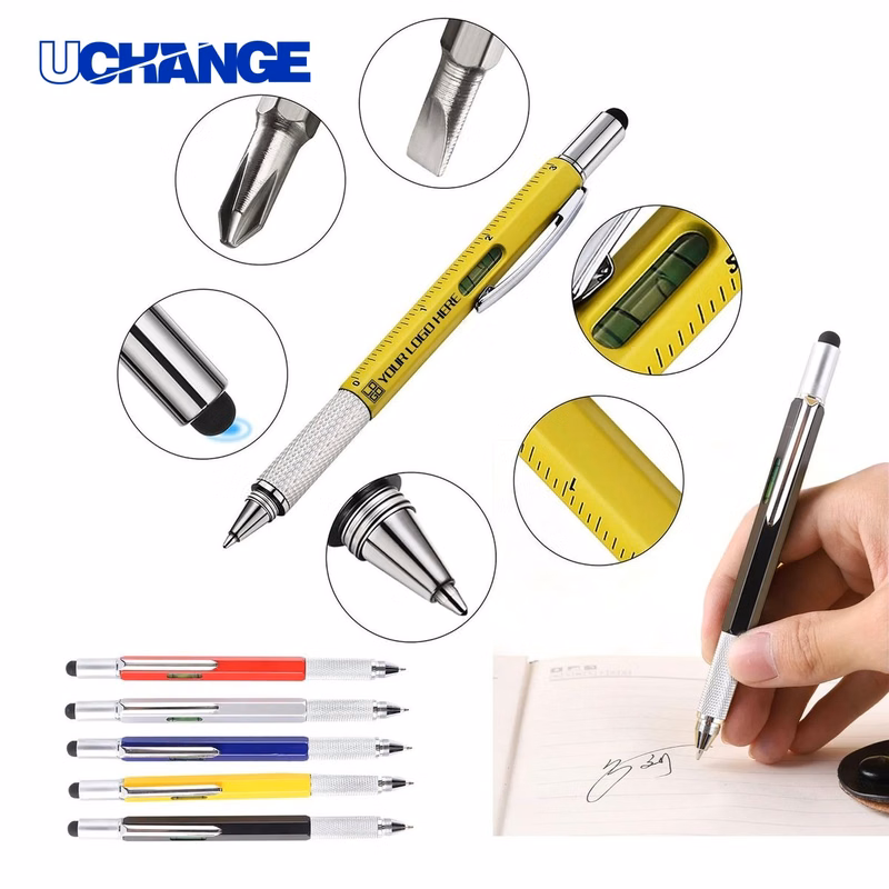 9-in-1 Multifunction Metal Ballpoint Pen