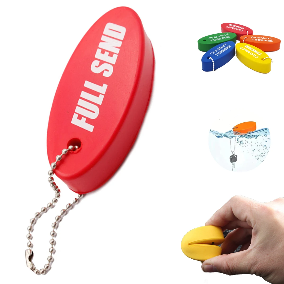 Float Stress Ball Keychain 1