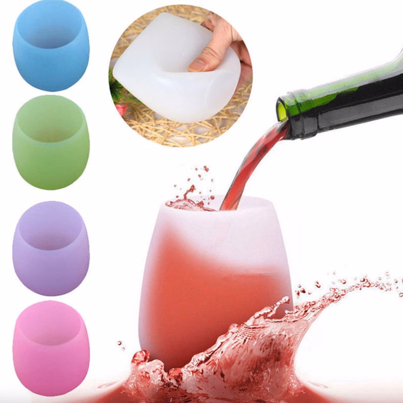 14oz Silicone Wine Glass