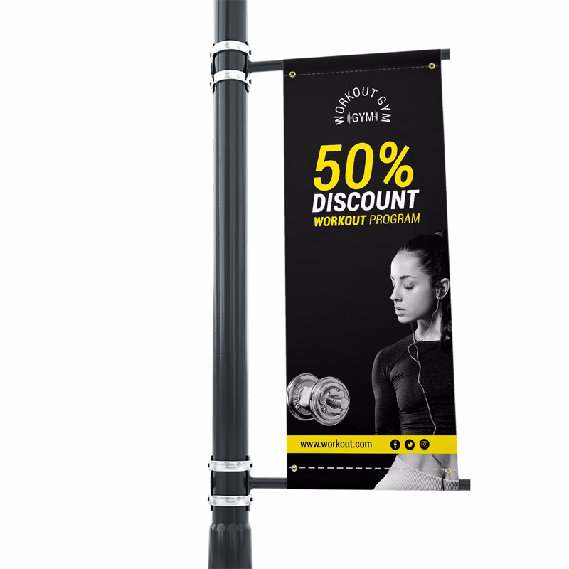 Pole Banners-1ft x 1ft (SQFT)