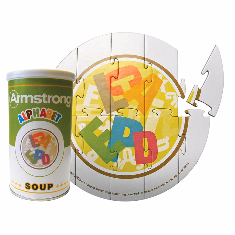10 Pieces - 8" Diameter - Medium Puzzle in Can