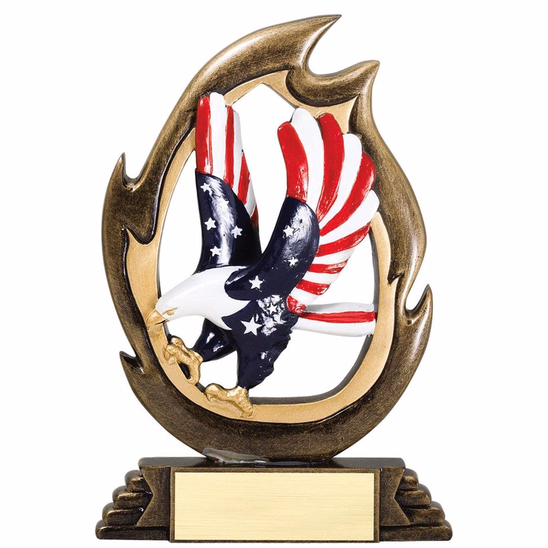 7 1/4" Tall Eagle Flame Series Award