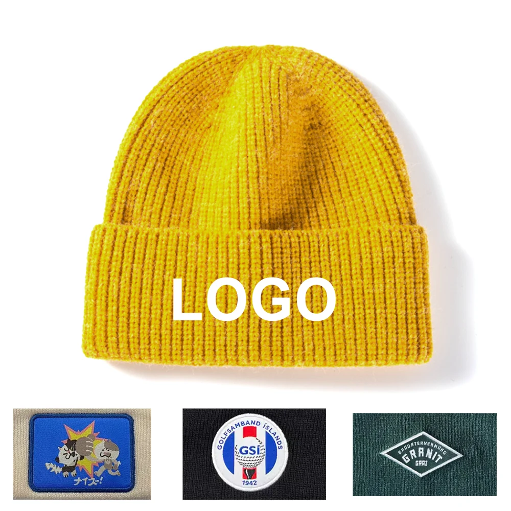 Custom Unisex Cuffed Knitted Beanie 1