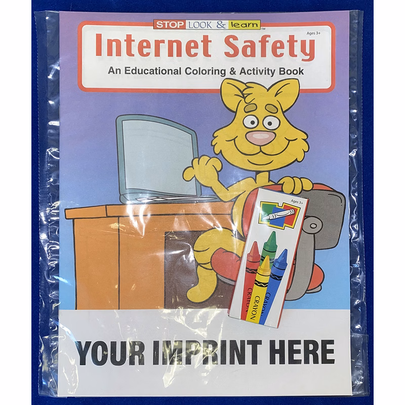 COLORING SET - Internet Safety Coloring Book Fun Pack