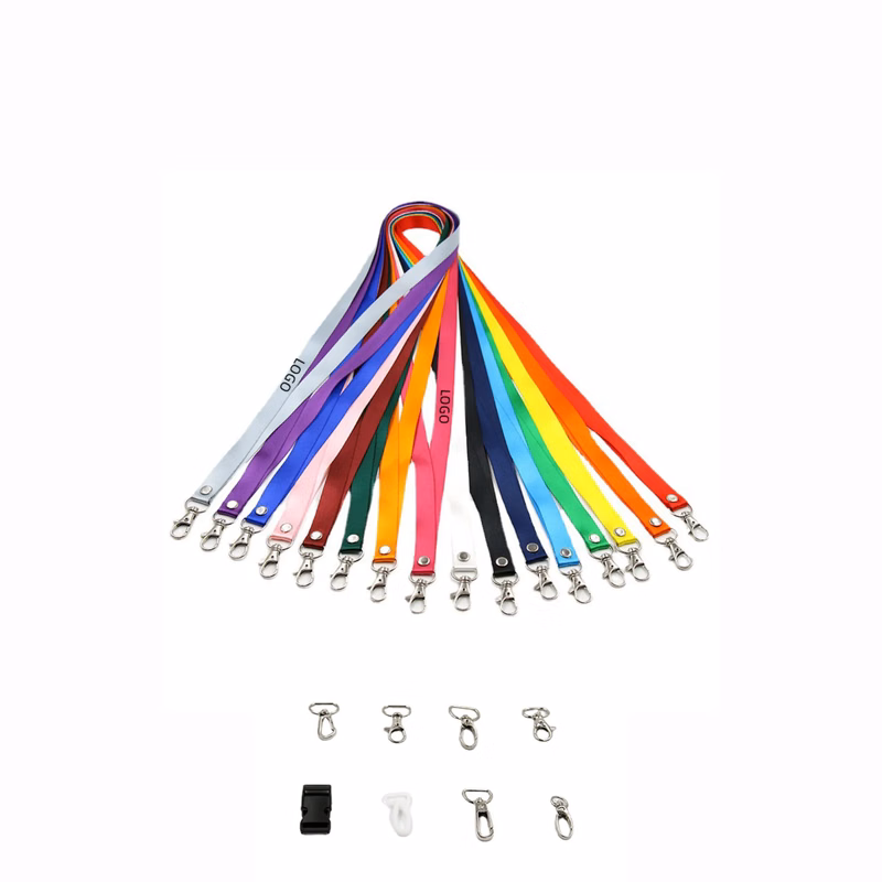 Full Color 3/4" Polyester Detachable Buckle Lanyard