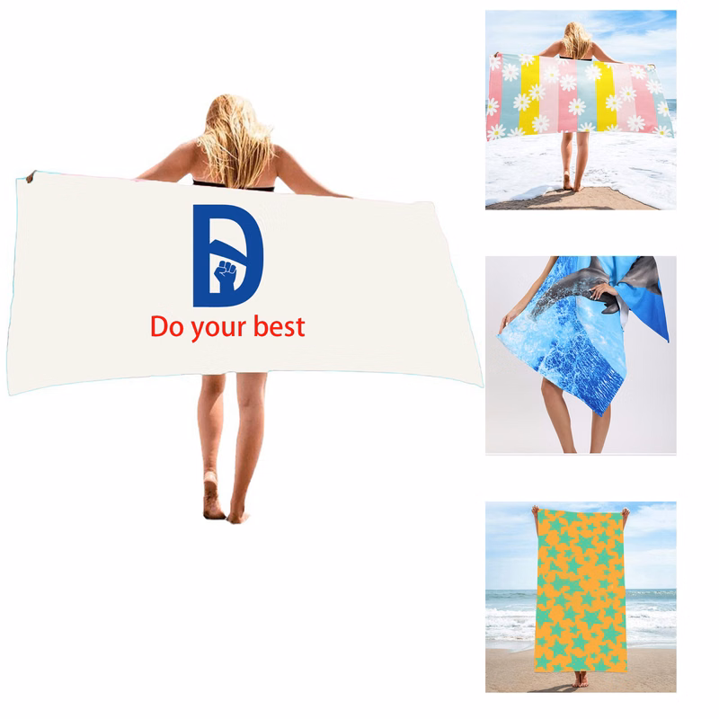 MOQ 30 55"x28" Full Color Beach Towel