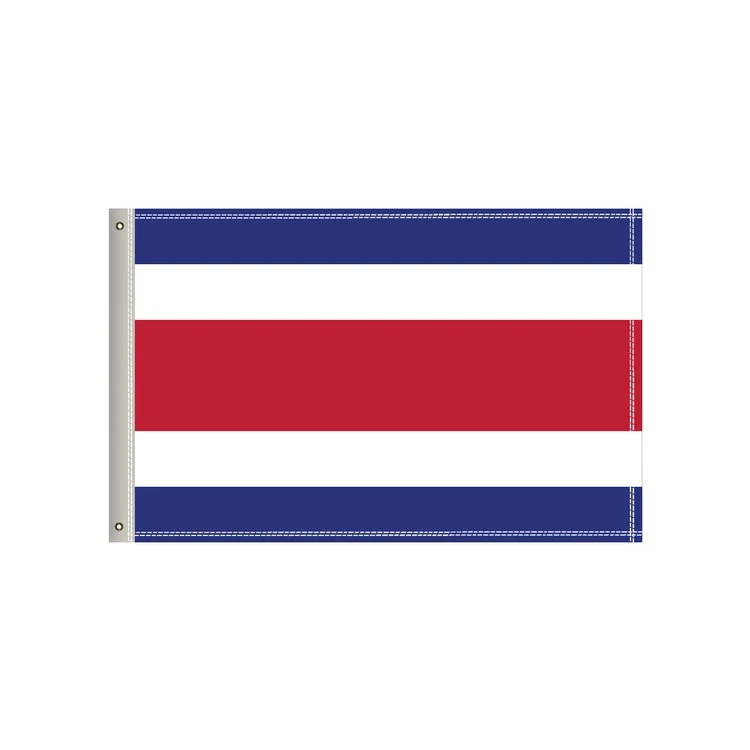 National Flag, Costa Rica, Single-Sided - 36"W x 24"H 1