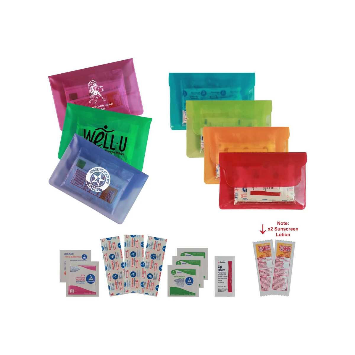 Sun Care Purse in Translucent Vinyl Colors 1