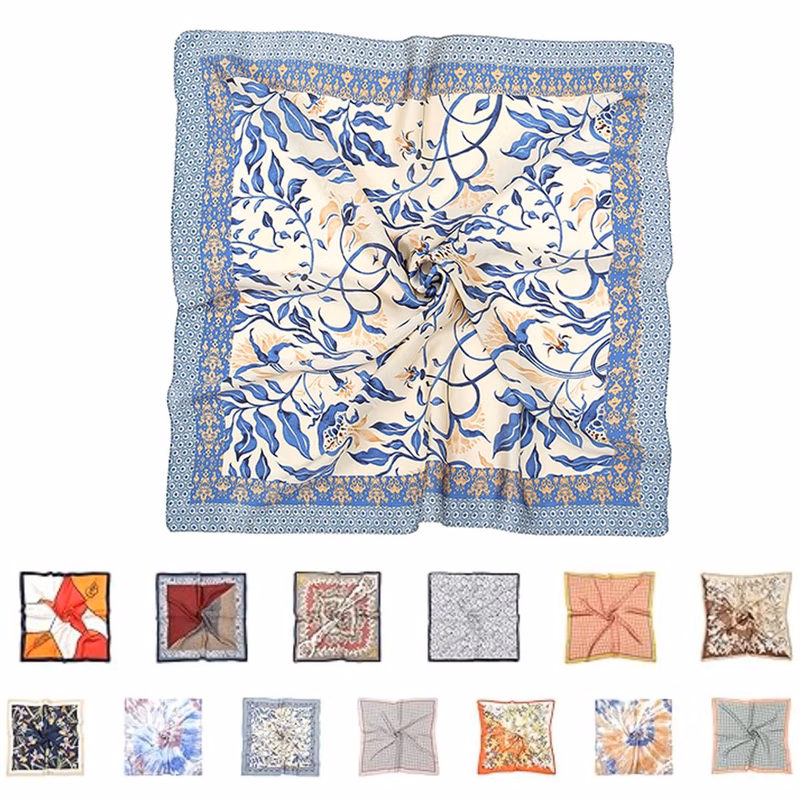 30" Premium Elegant Satin Square Scarf