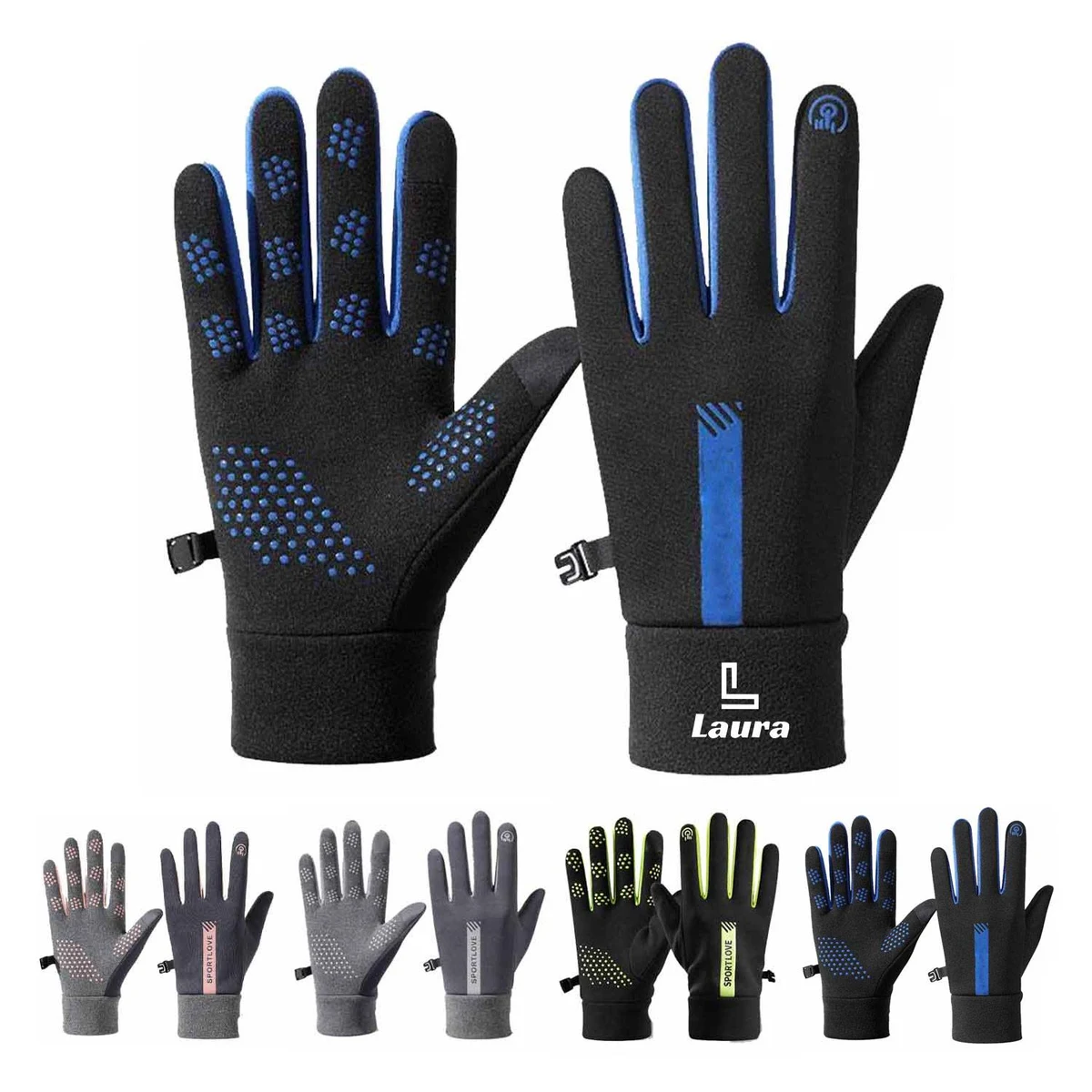 Windproof outdoor sports warm touchscreen gloves 1