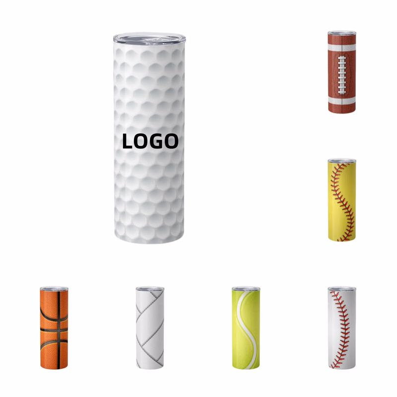 20oz Sports-Themed Stainless Steel Insulated Tumbler