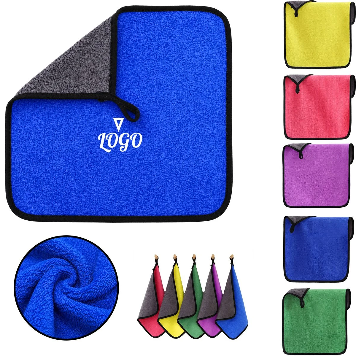 Client Appreciation Swag Thick Microfiber Car Wash Towel 1