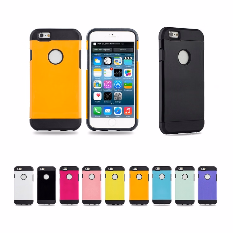 SM00128 - Armor Slim Hybrid iPhone 6 (4.7") TPU & Plastic Case - Shockproof