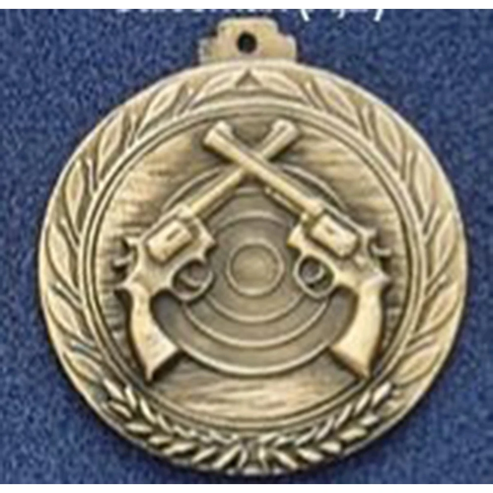 2.5" Stock Cast Medallion (Revolvers Crossed) 1