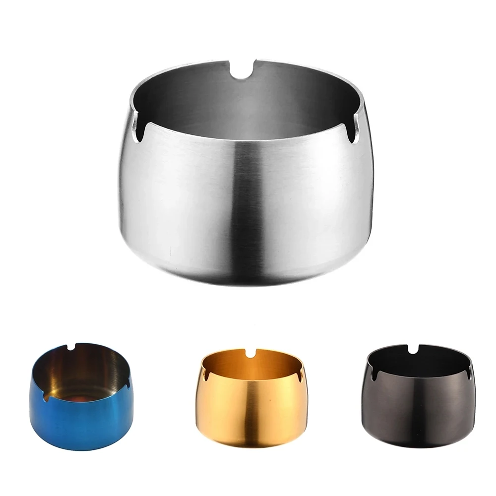 Cigar Ashtray Cigarette Tobacco Stainless Steel Ash Tray 1