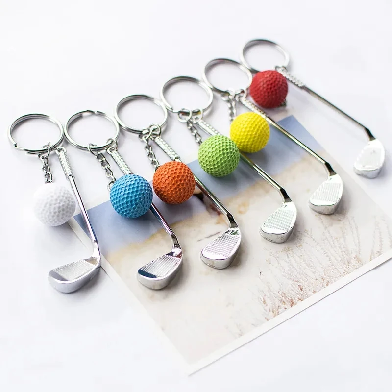 Golf ball keychain charm 1