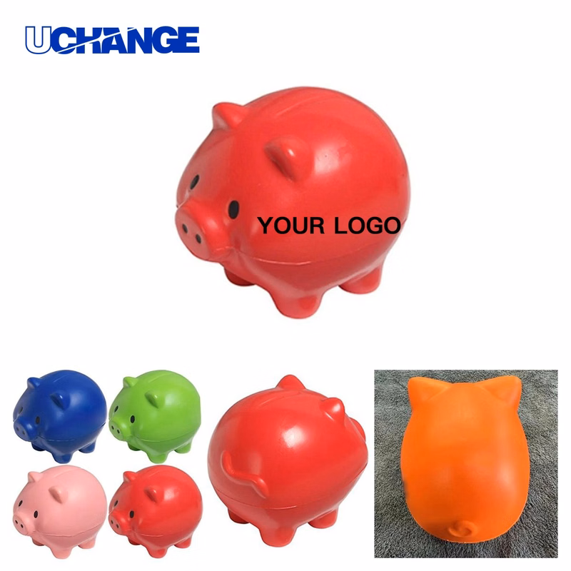 PU Soft Pig Shaped Stress Ball Toy