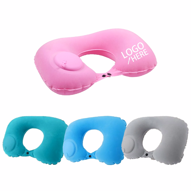 Polyester U-Shaped Inflatable Pillow
