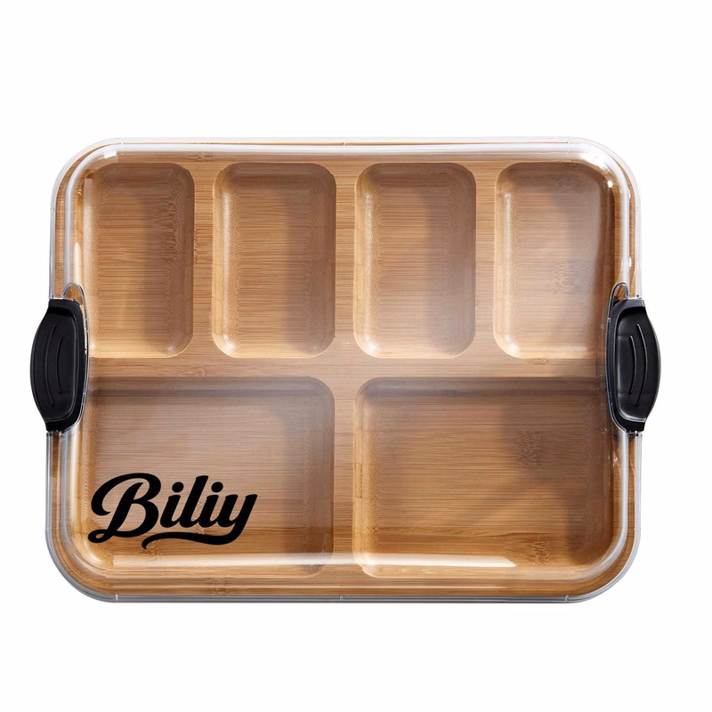 6 Compartments Charcuterie Board