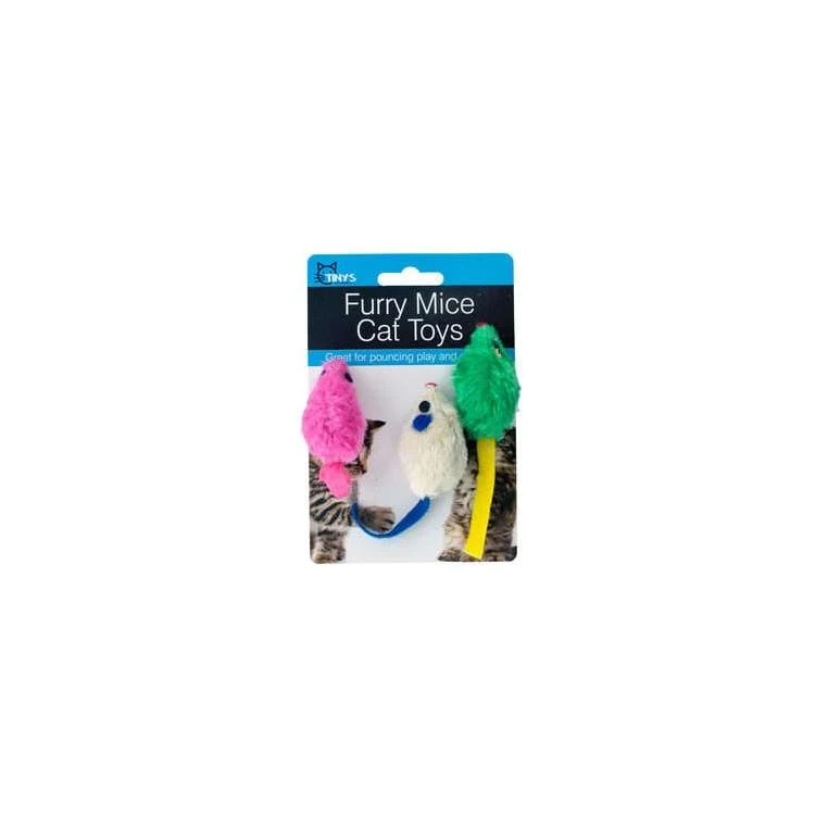 Furry Mice Cat Toys Sets 1