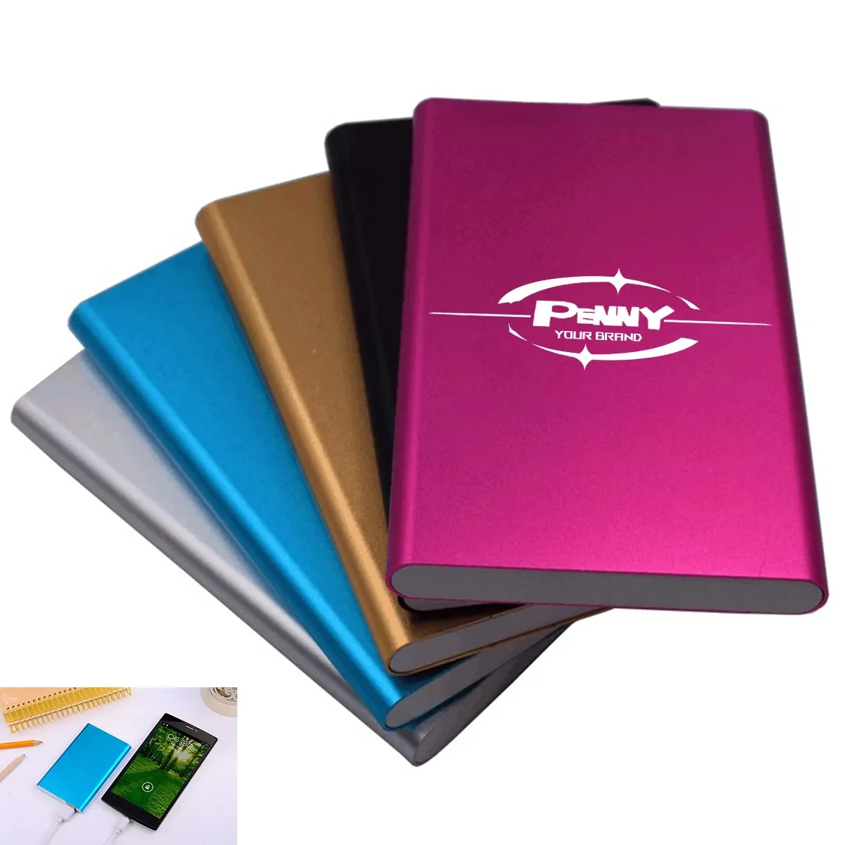 10000 mAh Ultra Slim Phone Power Bank Portable Charger 1