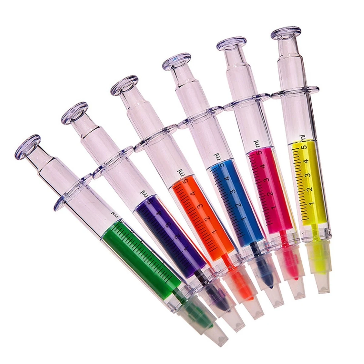 Simulation Color Syringe Ballpoint Pen 1
