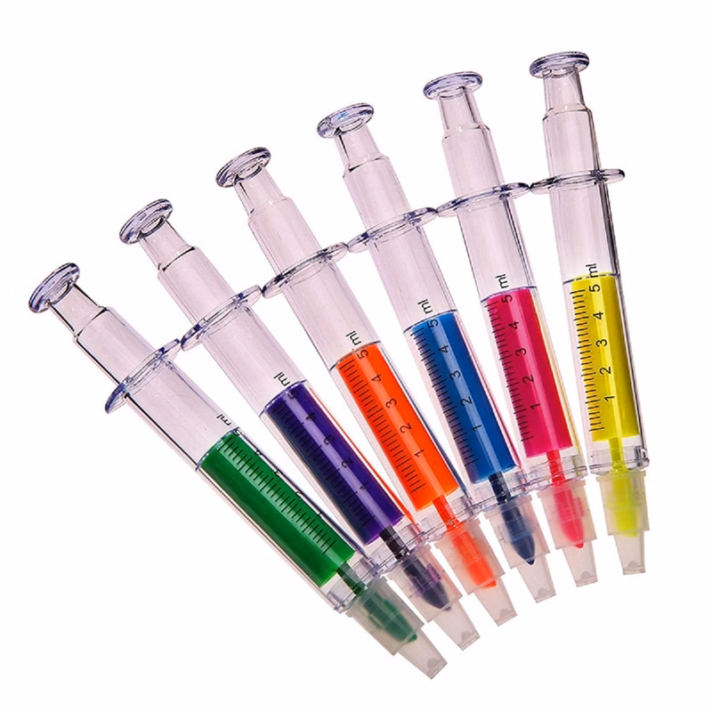 Simulation Color Syringe Ballpoint Pen