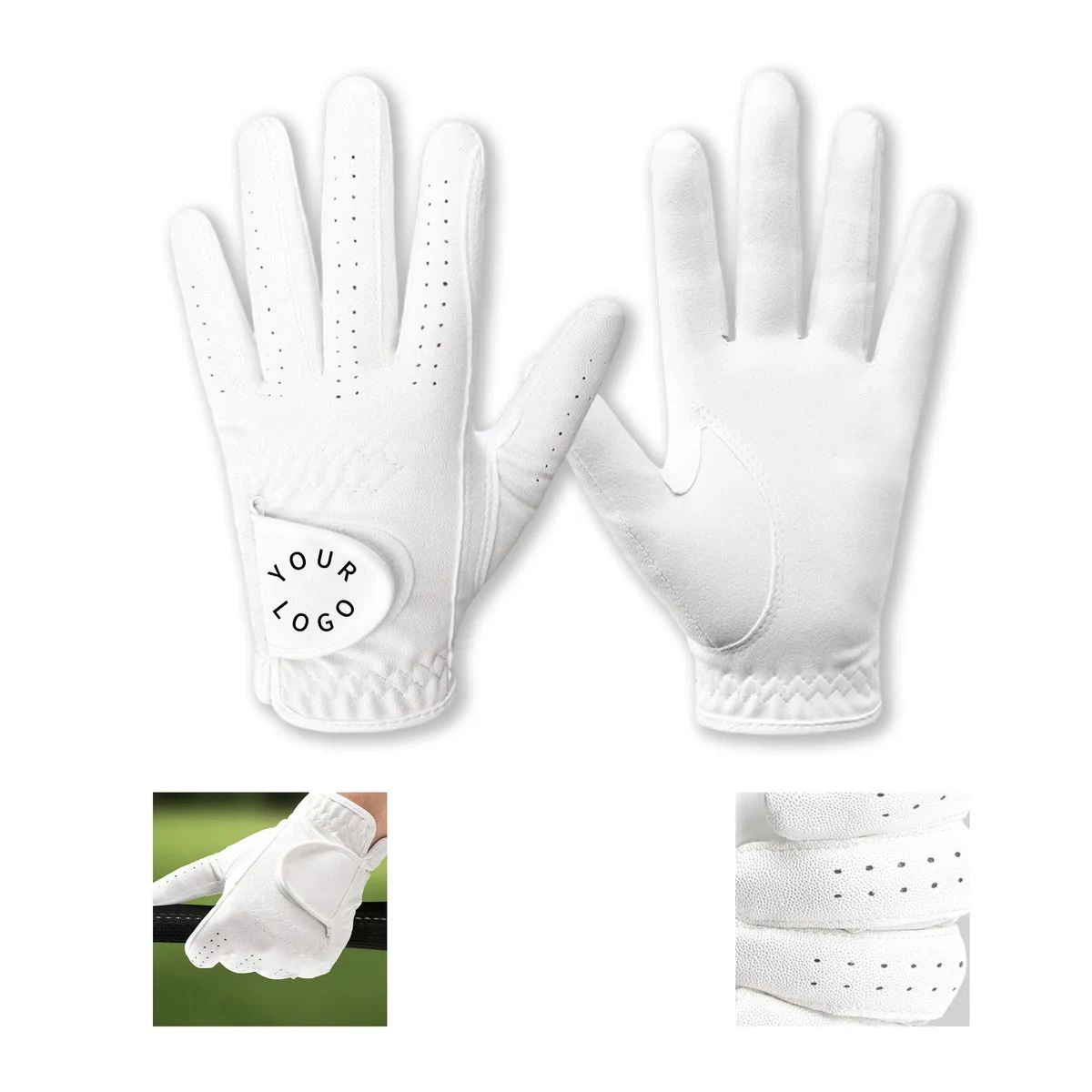 Adjustable Suede Golf Gloves for Practice 1