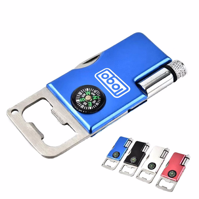 4-In-1 Multi-Function Tool Compass bottle opener & Led light