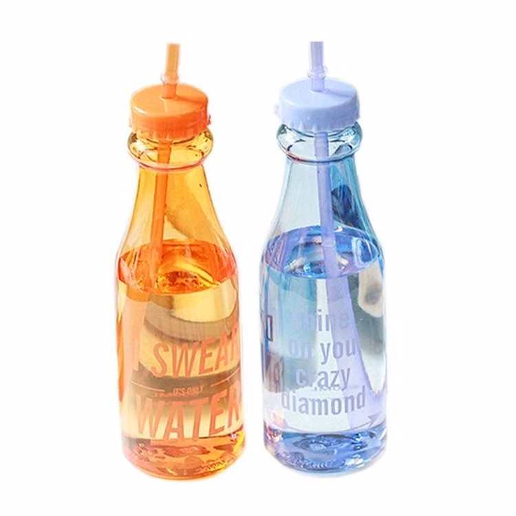 Outdoor Sports Water Bottle Cup with Straw