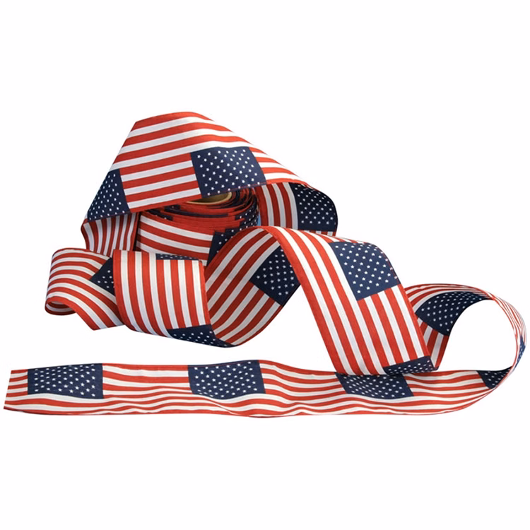 12" Wide x 25' Long Poly/Cotton Bunting U.S. Flag