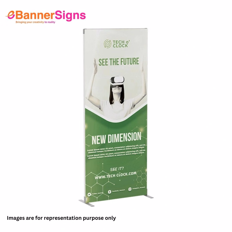Foldable SEG Fabric Display Stand (Graphics + Hardware)