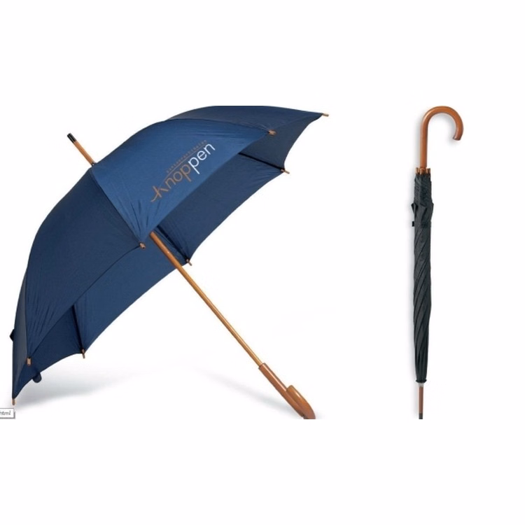 54" Economic Wood stick golf umbrella