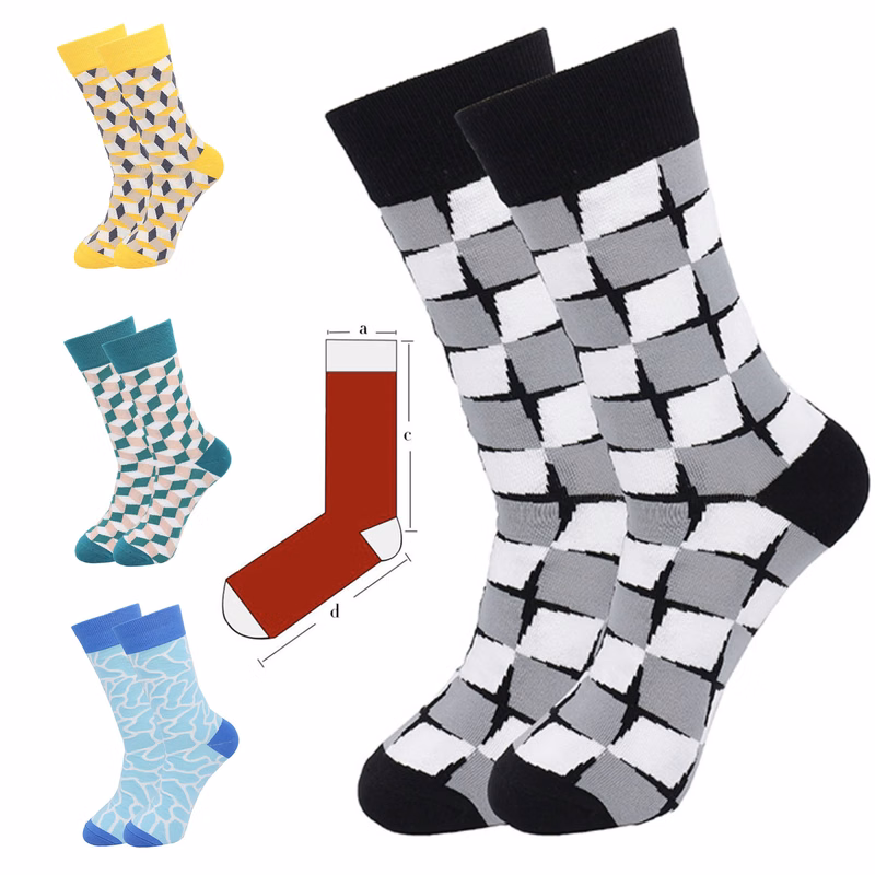 Custom Cotton Jacquard Comfort Mid-Calf Socks