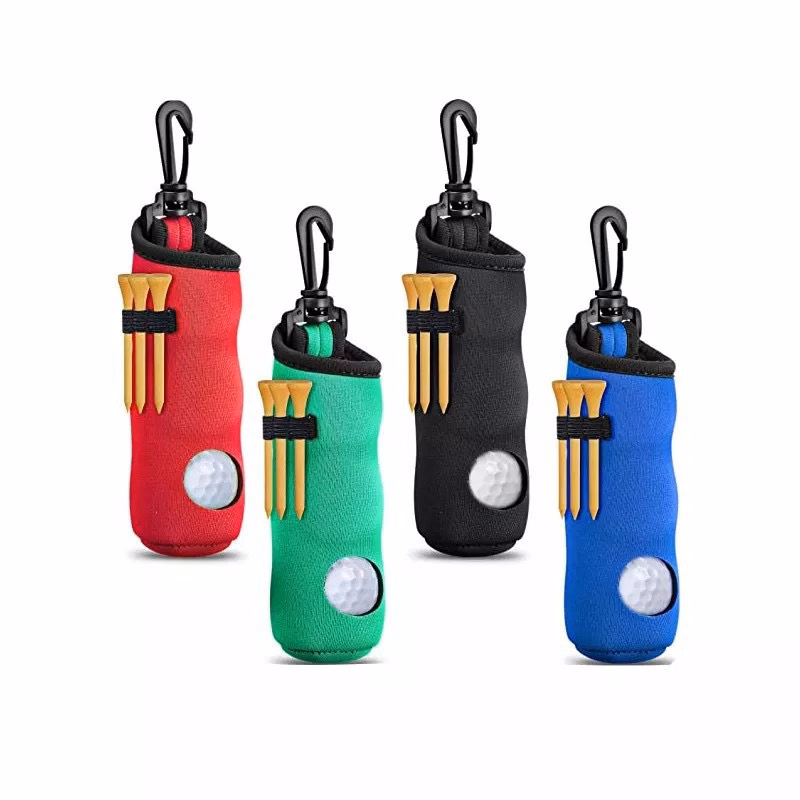 Neoprene Portable Pocket 3pc Golf Ball Washer Pouch