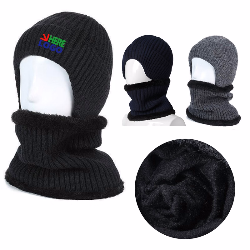 Versatile Winter Knitted Hat And Scarf Set