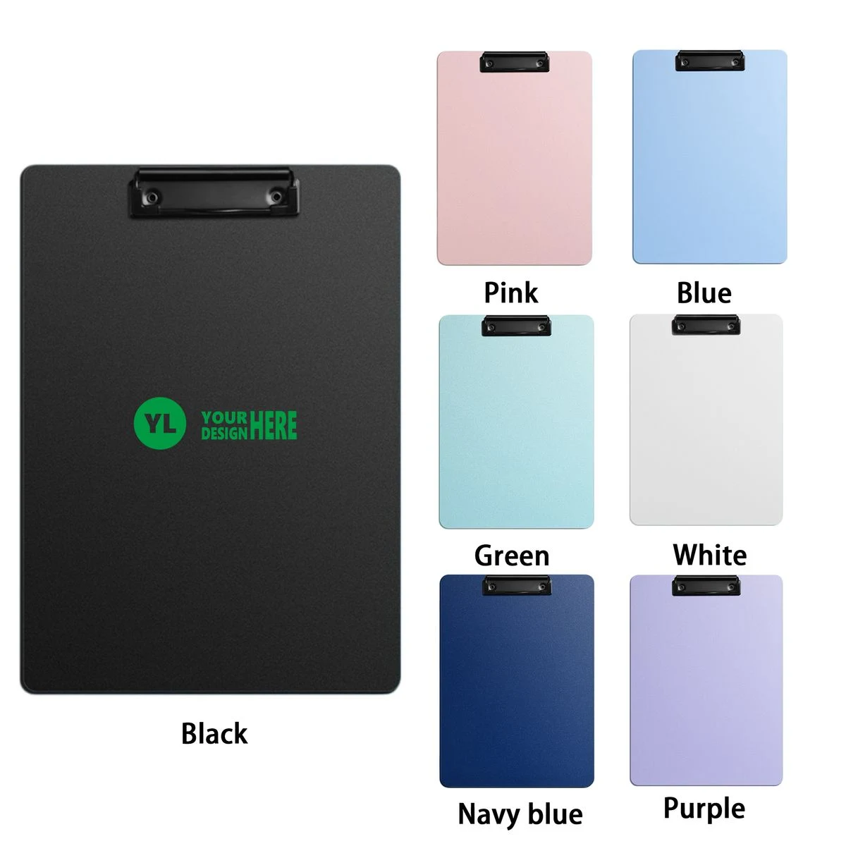 A4 Size Pastel Plastic Office Clipboard with Metal Clip 1