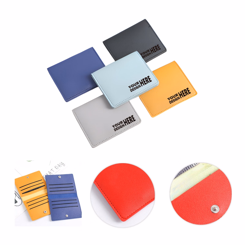 MOQ50 Slim Minimalist Card Holder Wallet With Custom Logo