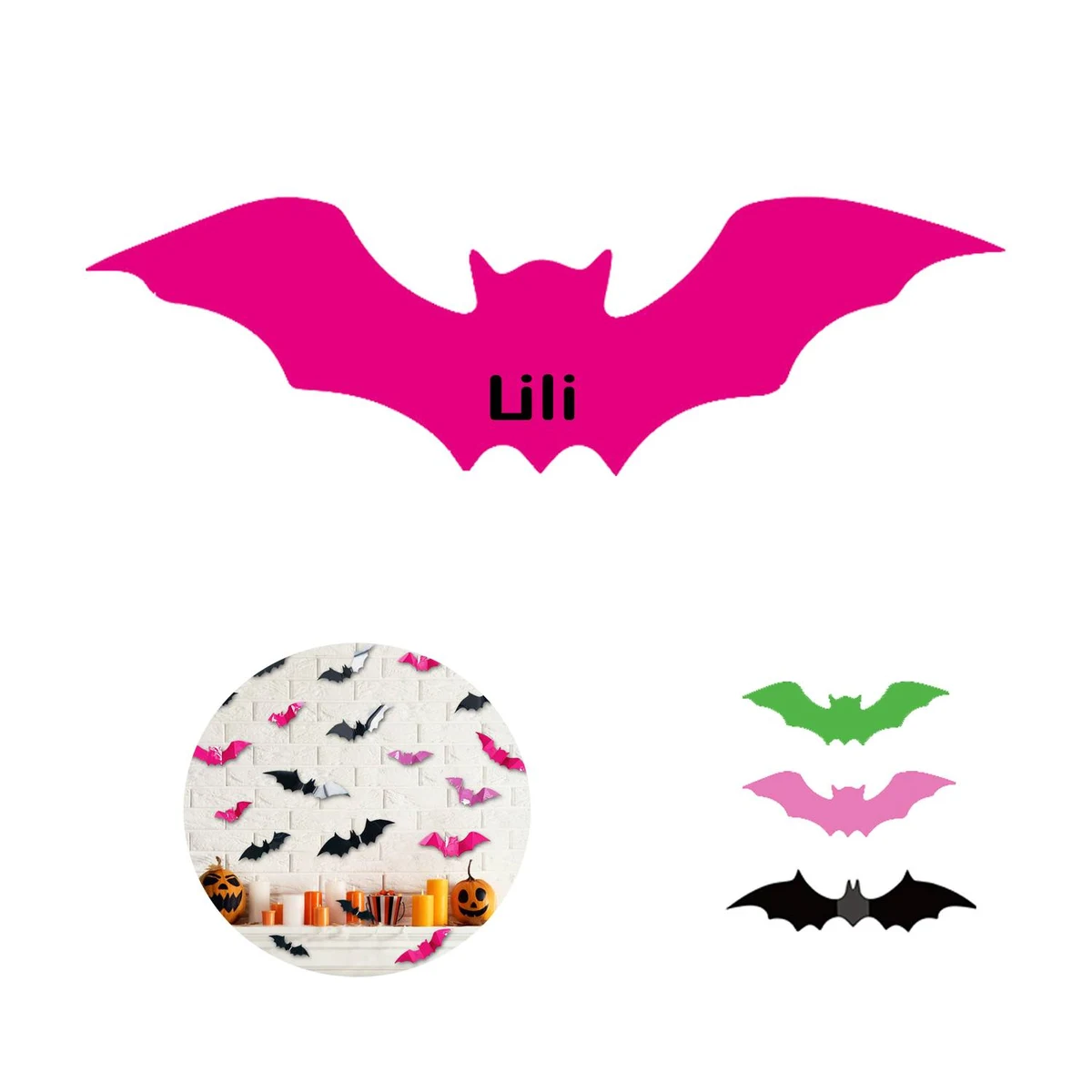 Halloween Decorations Bats Wall Decor 1