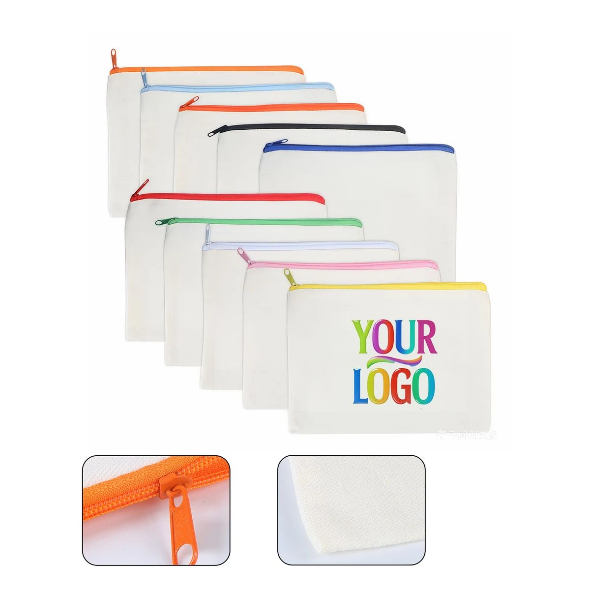 Full Color Cotton Canvas Pencil Pouch 1