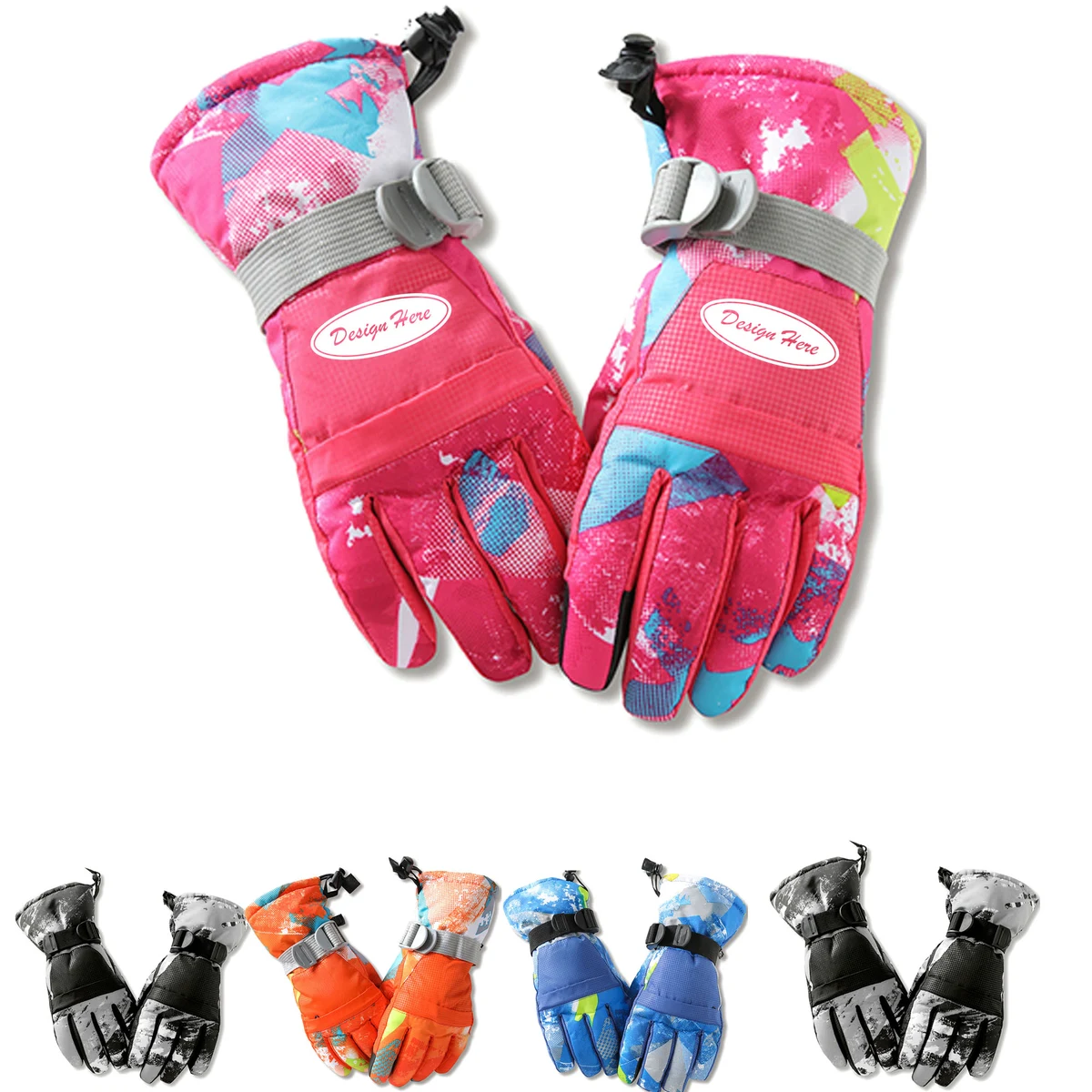 Warm, Waterproof Ski Gloves for Snow & Cold Weather 1