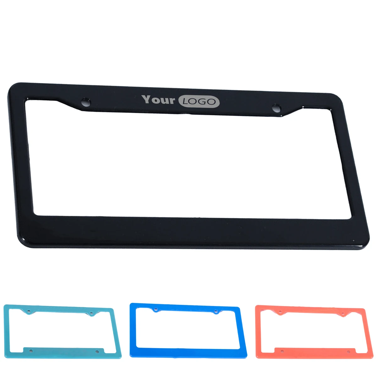 Metal Solid Color License Plate Frame 1