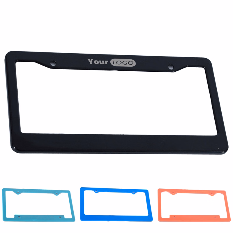 Metal Solid Color License Plate Frame