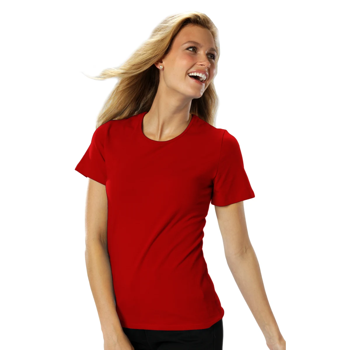 Ladies' S/S Jewelneck Tee 1